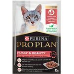 Purina Pro Plan Feline Fussy And Beauty Salmon Pouch 85g