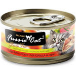Fussie Cat Premium Tuna And Chicken Liver In Aspic Grain-free Wet Cat Food 80g