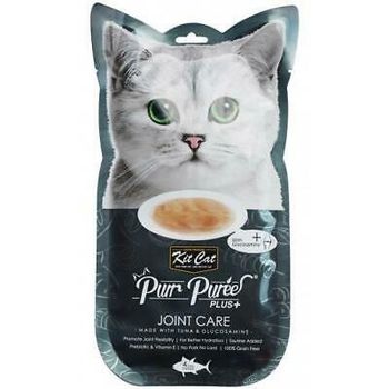 Kit Cat Purr Puree Plus+ Tuna And gmlucosamine Joint Care Cat Treats 60g