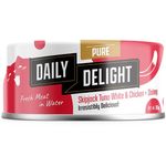 Daily Delight Pure Tuna with Shrimp Cat Wet Food 80g (24 cans) - TNR Project Sg
