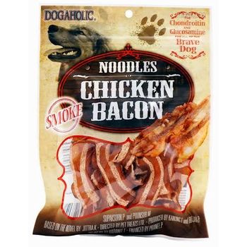 Dogaholic Noodles Chicken Bacon Strips Smoke 130g