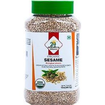 24 Mantra Organic Sesame Seeds 12oz Jar Usda Certified Organic