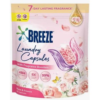 Breeze Laundry Capsules - Rose & Freesia (36 Capsule per Pack)