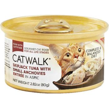 Catwalk Cat Skipjack Tuna with Small Anchovies Entree in Aspic 80g