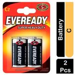 Eveready Zinc Batteries Super Heavy Duty C Pack Of 2