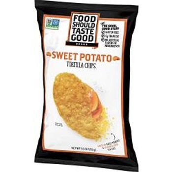 Food Should Taste Good Sweet Potato Tortilla Chips 6 Ounce 12 Per Case.