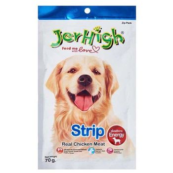 JerHigh Dog Treat Real Chicken Meat Strip 70g