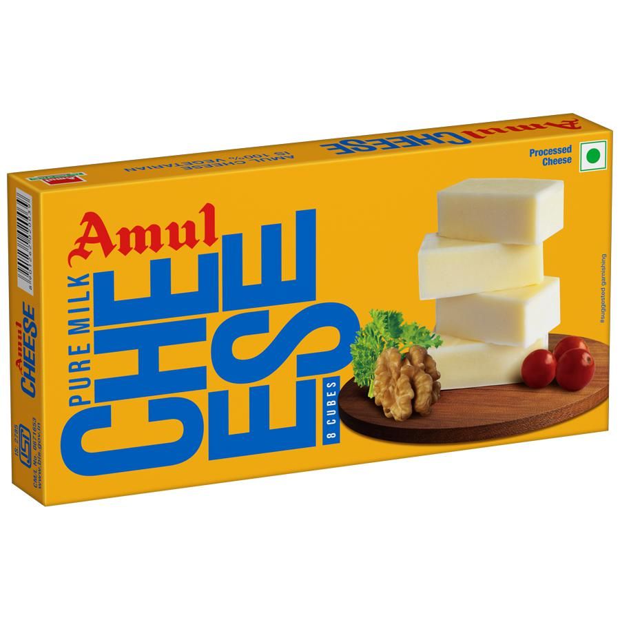 Evergreen Minimart Amul Processed Cheese Chiplets Cubes 8 Cubes 200g