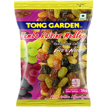 Tong Garden Jumbo Raisins Medley Fruit Snack Net 30g