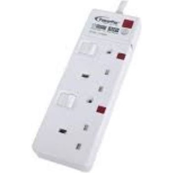 PowerPac 2 Way 3m Extension Cord With 2pin Direct Pp3882n