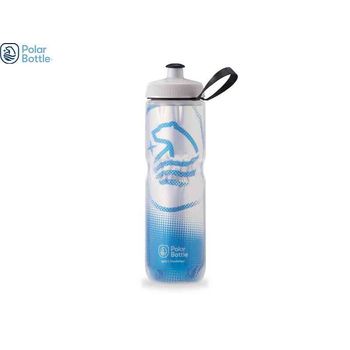 Polar Bottle Sport Insulated Water Bottle Bpa-free Sport And Bike Squeeze Bottle With Handle big Bear White And Cobalt Blue 685g
