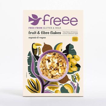 Doves Farm Freee Organic Breakfast Cereal Fruit And Fibre Flakes 375g