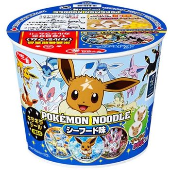 Sapporo Ichiban Pokemon Noodle Seafood Flavour With A Random Sticker 37g