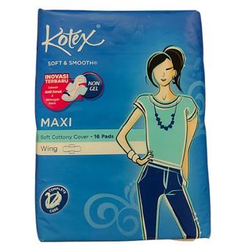 Kotex Soft Smooth Maxi Wing 16s 23cm