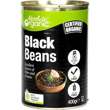 Absolute Organic Black Beans Tinned 400g