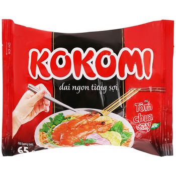 Kokomi Noodles with Spicy And Sour Shrimp 65g