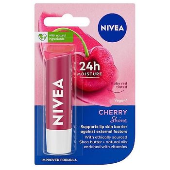Nivea Caring Lip Balm - Fruity Shine Cherry 4.8g