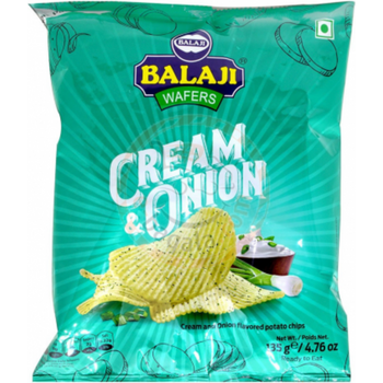 Balaji Cream And Onion Potato Wafers 135g