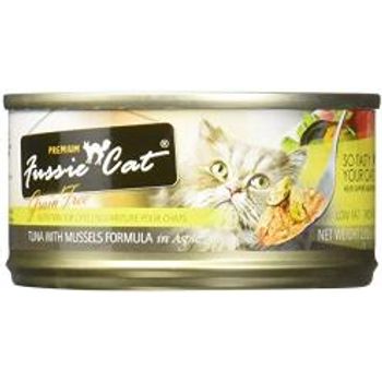 Fussie Cat Premium Tuna With Mussels In Aspic Cat Food 80g