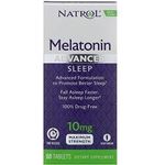 Natrol Advanced Sleep Melatonin Tablets Maximum Strength 10mg 60 ea