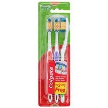 Colgate Premier Clean Toothbrush Medium 3pcs