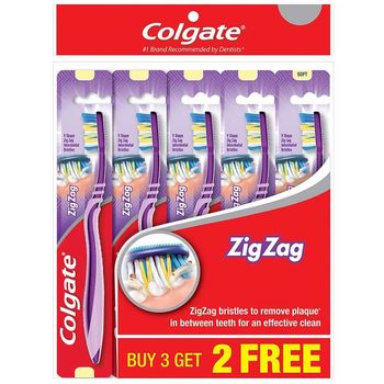 Berus Gigi Zigzag Colgate Sederhana (5's)
