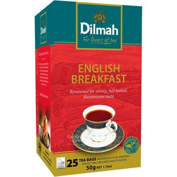 Dilmah Pure Ceylon Tea Bags English Breakfast 50g