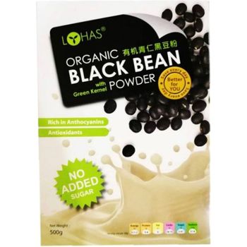 Lohas Organic Black Bean With Green Kernel Powder 500g