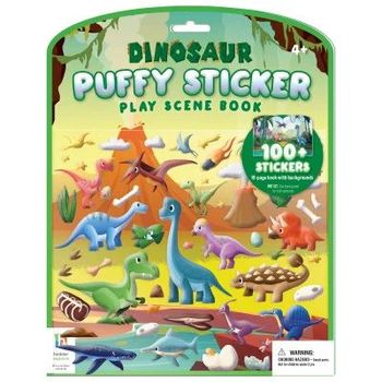 Epigram Books Dinosaur Puffy Sticker Play Scene Book