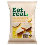 Eat Real Rich Italian Cheese and Black Pepper Flavour Hummus Chips 110g