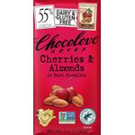 Chocolove Chocolate Cherries And Almond In Dark Chocolate 90g