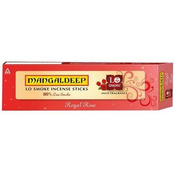 Mangaldeep Lo Smoke Incense Sticks Royal Rose 50pcs