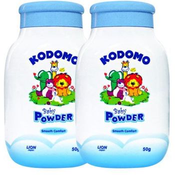 Kodomo Baby Powder Smooth Comfort 2pcs 50g
