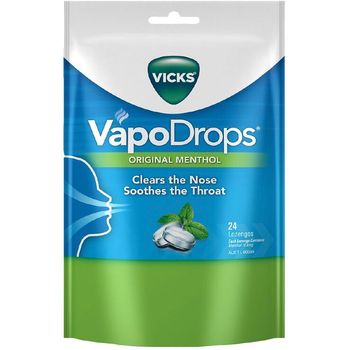 Vicks VapoDrops Original Menthol Lozenges 24s