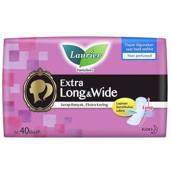 Laurier Extra Long And Wide Sanitary Pantyliner 40pcs