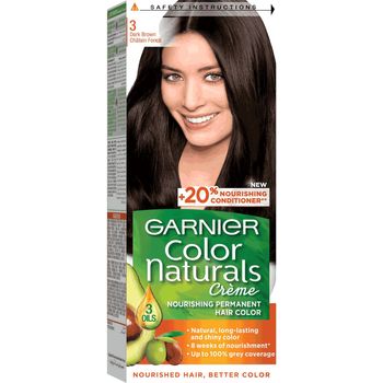 Garnier Color Naturals Creme Shade 3 Darkest Brown 60g