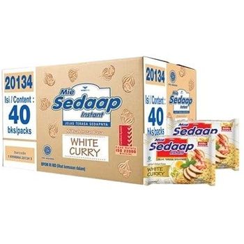 Mie Sedaap Noodles White Curry Flavor 40pcs 81g