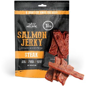 Absolute Holistic Salmon Jerky Steak Dog Treats 100g