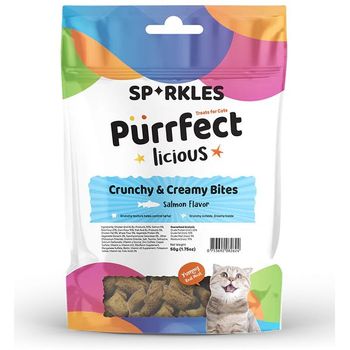 Sparkles Cat Crunchy And Creamy Bites Salmon 50g