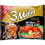 3 Mien Gold Special Spicy and Sour Shrimp Noodles 75g