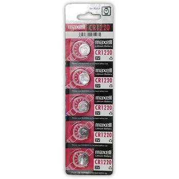 Maxell CR1220 Lithium 3V Japan Batteries 5 Pieces