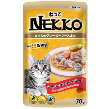 Nekko Tuna Topping Salmon In Gravy 70g