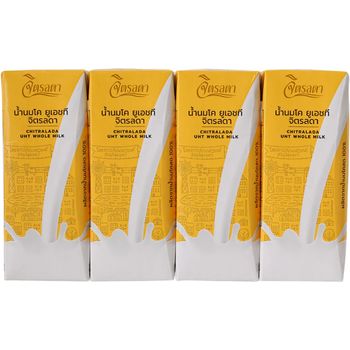 Chitralada UHT Milk Plain 200ml Pack of 4