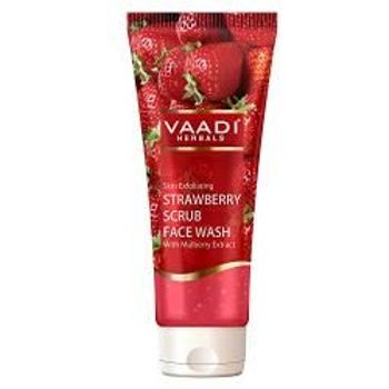 Vaadi Herbals Strawberry Scrub Face Wash With Mulberry Extract 60ml