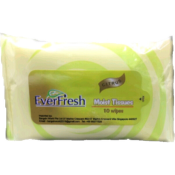 Everfresh Lemon Wet Tissue 10 Wipes per pack