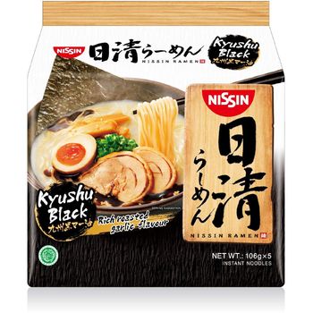 Nissin Japanese Ramen Kyushu Black 5pcs x 115g
