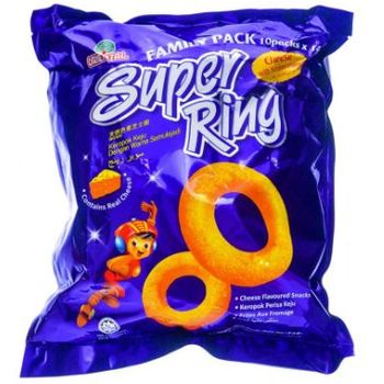 Oriental Family Pack Snacks 8 Packs X 14g Super Ring Cheese