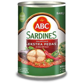 ABC Sardines Ext Hot 425g