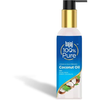 Bajaj Coconut Oil Virgin And Cold Pressed Repairs Damaged Hair 200ml