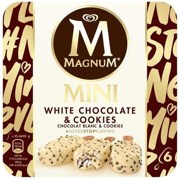 Magnum Glace Batonnet Chocolat Blanc Cookies 6pcs 55ml